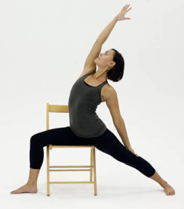 chair yoga stretch